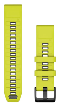 Quickfit 22mm  Amp Yellow/Graphite Silicone